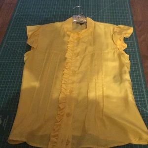 Yellow Burberry London Blouse